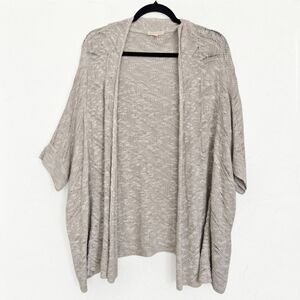 Eileen Fisher Linen Blend Knit Open Slouchy Sweater, XL